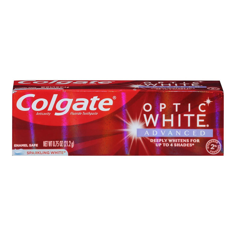 Colgate Optic White Advanced Whitening Toothpaste 0.75Oz (21.2g)